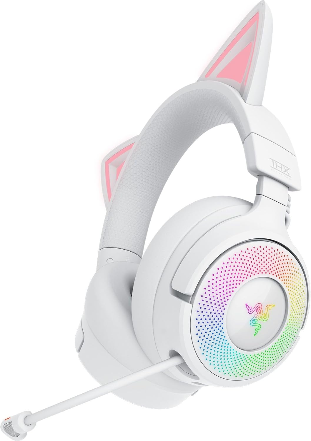 Razer Kraken Kitty V3 Pro wireless RGB gaming headset, white
