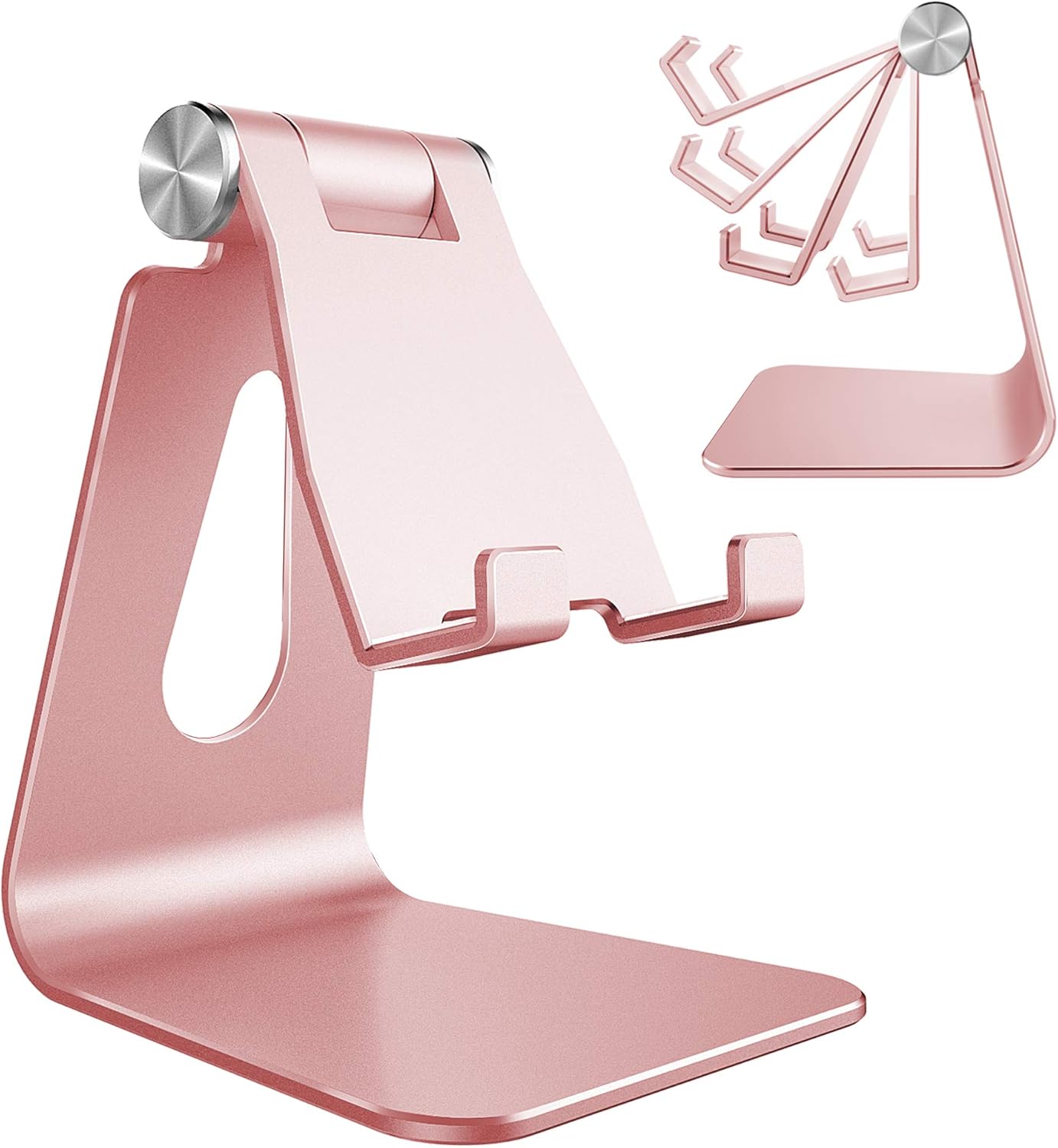 Rose gold adjustable phone stand
